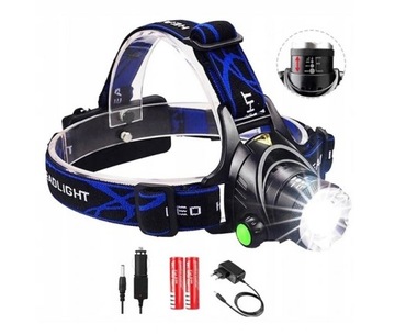 Latarka Czołowa Czołówka LED XML T6 ZOOM 800m