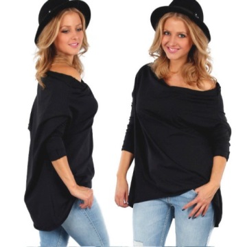 Moda Fresca M295 bawełniana BLUZKA tunika NARZUTKA OVERSIZE