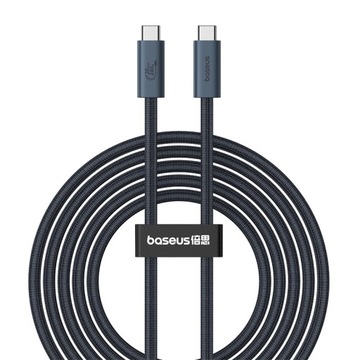 КАБЕЛЬ BASEUS USB-C, 240 Вт, БЫСТРАЯ ЗАРЯДКА, 8K/60 ГЦ, ПЕРЕДАЧА, 20 ГБ/С, 1,8 М