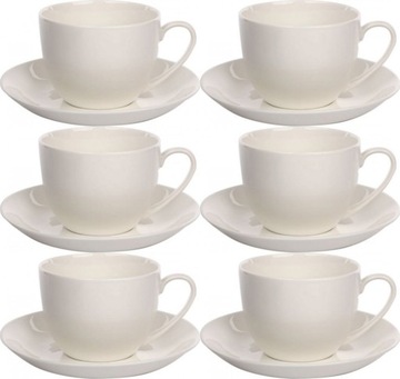 Filiżanka ze spodkiem Altom Bella 270ml ecru x6