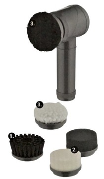 Электрическая щетка для обуви Hoffen с 5 насадками.