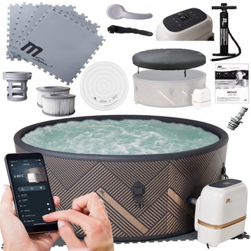 SPA z HYDROMASAŻEM MONO MAX 8 OSÓB MSpa DMUCHANE Basen OZON WIFI