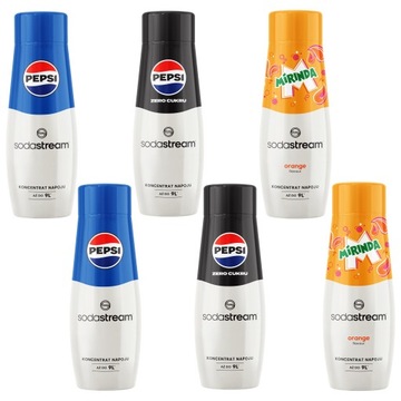 SODASTREAM Koncentrat 2x (PEPSI MIRINDA PEPSI MAX)