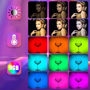 RGB СВЕТОДИОДНАЯ ЛАМПА НЕПРЕРЫВНЫЙ СВЕТ ЖИВОПИСЬ НАПОЛНИТЕ СВЕТОВЫМИ ЭФФЕКТАМИ С ДИСТАНЦИОННЫМ УПРАВЛЕНИЕМ