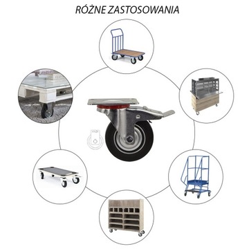 НАБОР ИЗ 4 ШТ. Полочная тележка WHEELS fi 100 12STGU100