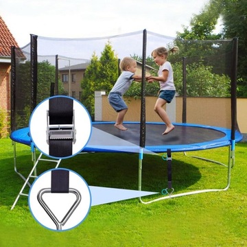 НАЗЕМНЫЙ АНКЕР, 4 ШТ., ДЛЯ БАТУТА, КАЧЕШЕЙ, С 4 РЕГУЛИРУЕМЫМИ ЛЕНТАМИ