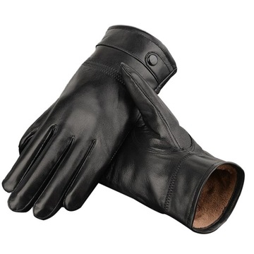 Zimowe męskie rękawiczki do jazdy na rowerze na świeżym powietrzu, ciepłe, wiatroszczelne, w stylu włoskim, z pełnymi palcami