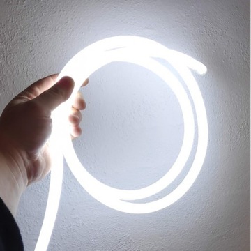 NEON FLEX LED 230V BIAŁY ZIMNY 360 STOPNI TUBA