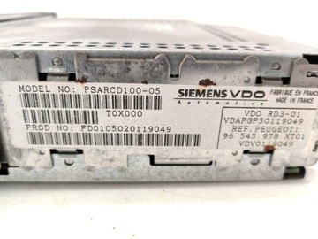 96545978 RÁDIO Z NAVIGACE 1.4 54 2006 PEUGEOT 1007 (KM_)