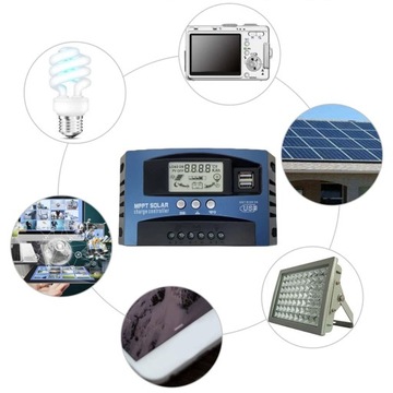 КОНТРОЛЛЕР ЗАРЯДКИ СОЛНЕЧНЫЙ КОНТРОЛЛЕР 60А MPPT 12В 24В АВТОРЕГУЛИРУЕМЫЙ