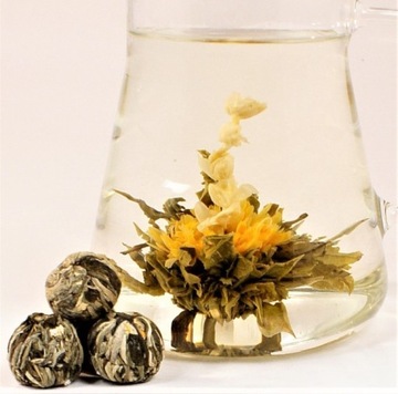 Цветущий чайный сервиз, 9 предметов, БЕЛАЯ СВЕЧНАЯ КОРОБКА