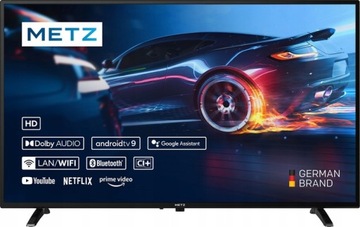 Metz 24MTC6000Z 24-дюймовый HD-телевизор со светодиодной подсветкой и Android SMART NETFLIX DVB-T2 НАЗЕМНЫЙ