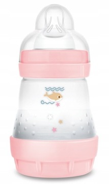 Mam Baby BUTELKA ANTI-COLI Perfect Start 160ml ANTYKOLKOWA + Smoczek 0m+
