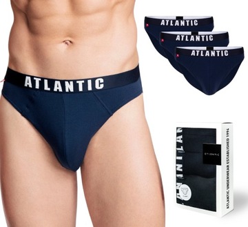 Slipy męskie sport ATLANTIC 3MP-094-GR 3-pak - M
