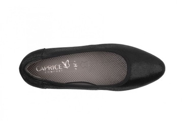 Caprice poszerzone czarne buty czółenka damskie 41