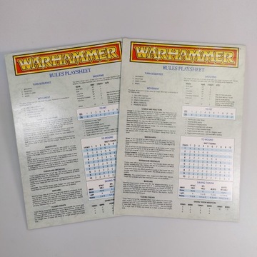 Oldhammer Rules Playsheet 2szt, ARTEFAKT