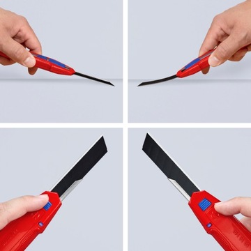 Nóż Nożyk z Łamanym Ostrzem Tapeciak CutiX 18mm KNIPEX 90 10 165 BK