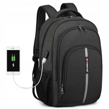 Plecak Tigernu na laptopa 17,3 T-B3893 z USB graf