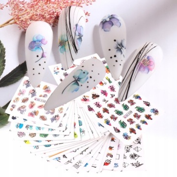 ВОДНЫЕ НАКЛЕЙКИ на ногти для декора А1268