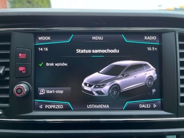 Seat Leon III ST Facelifting 1.5 EcoTSI 150KM 2018 Seat Leon 1.5 benzyna 150 KM FR automat panorama zarej w PL zamiana, zdjęcie 18