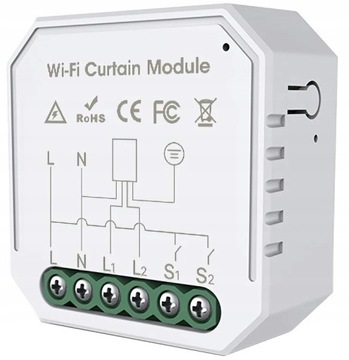 STEROWNIK ROLET BEZPRZEWODOWY WiFi TUYA ALEXA SMART HOME DOPUSZKOWY 2ch