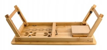 СТОЛИК ДЛЯ НОУТБУКА ДЛЯ КРОВАТИ ПОДСТАВКА ДЛЯ КОМПЬЮТЕРА ДЕРЕВЯННАЯ РЕГУЛИРУЕМАЯ ПОЛКА