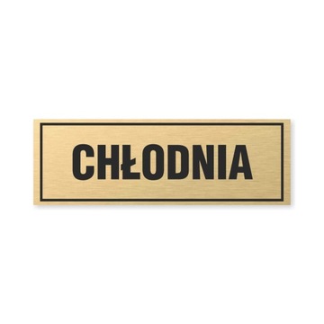 Tabliczka złota z taśmą OPZ-31 - CHŁODNIA