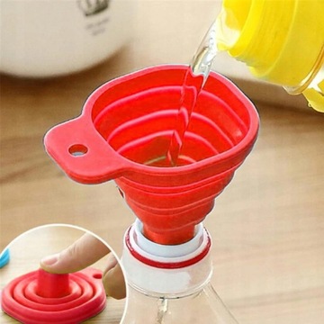 СИЛИКОНОВАЯ ВОРОНКА СКЛАДНАЯ КУХОННАЯ ГУБОБКА ГИБКАЯ МАШИНКА