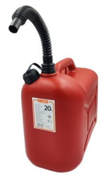 Канистра Канистра с воронкой для топлива, бензина, масла, 20л, СИЛЬНЫЙ ЖЕСТКИЙ СЕРТИФИКАТ