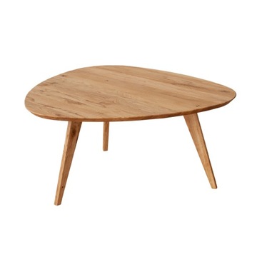 NOWOCZESNY STOLIK KAWOWY ŁAWA DĘBOWA DO SALONU JADALNI 95x96 CM ORBETELLO