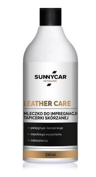 MLECZKO DO IMPREGNACJI SKÓRY SUNNYCAR KONSERWUJE I PIELĘGNUJE 250 ml