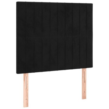 Континентальная кровать с матрасом и светодиодом, черная акса