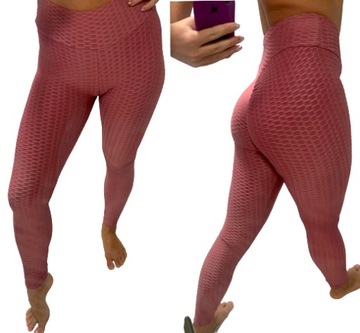 Legginsy FITNESS GYM damskie SIŁOWNIA KOLORY S/M