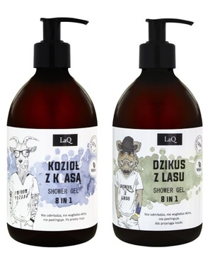 LAQ ZESTAW MĘSKICH 8w1 ŻELI p/PRYSZNIC KOZIOŁ+DZIK