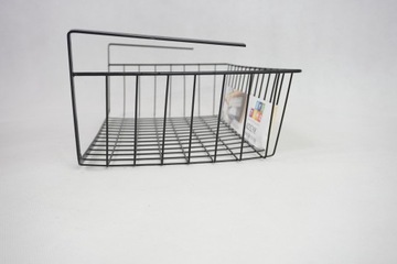 ПОДВЕСНАЯ КОРЗИНА ПОД ПОЛКУ НАСТОЛЬНЫЙ ОРГАНАЙЗЕР ЧЕРНЫЙ МЕТАЛЛИЧЕСКИЙ КОНТЕЙНЕР 40 СМ