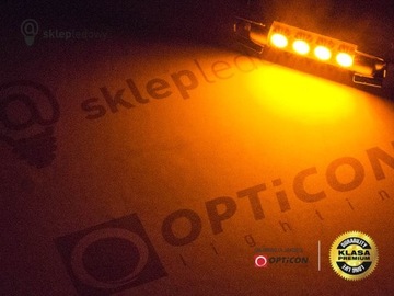 Светодиодная лампа 42 мм C5W C10W 24V DC SMD Оранжевая