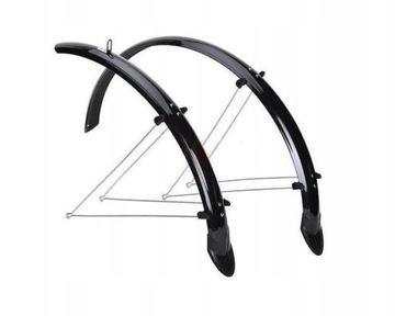 Błotniki do roweru miejskiego 28 cali czarne 53mm Błotniki ORION 28'' black