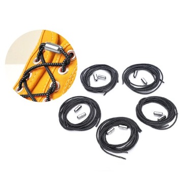 5 пар ленивых шнурков, развязанные эластичные