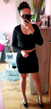 Черный топ + набор юбки Mini S/M