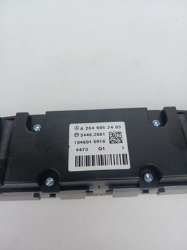 MERCEDES GLK W204 PANEL PŘEPÍNAČ OHŘÍVAČ SEDADLA ECO A2049052403