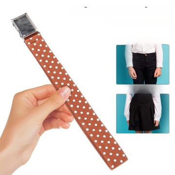 PASEK DO JEANSÓW REGULOWANY DOT 4 SZT