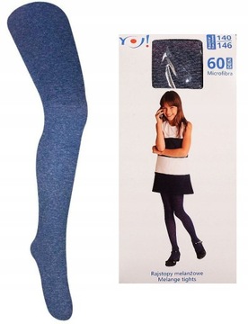 YO! RAJSTOPY MICROFIBRA MELANŻ 60DEN 152/158 X65