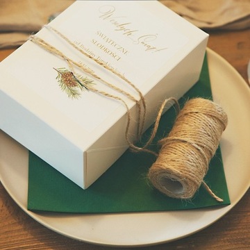 SZNUREK JUTOWY NATURALNY DO PREZENTÓW ŚWIĘTA 40m