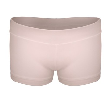 DZIEWCZĘCE KRÓTKIE SPODENKI BALETOWE DO GIMNASTYKI CIELISTE 122/128