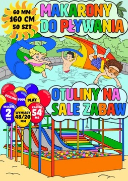 MAKARON BASENOWY DO NAUKI PŁYWANIA MIX KOLOR 160CM