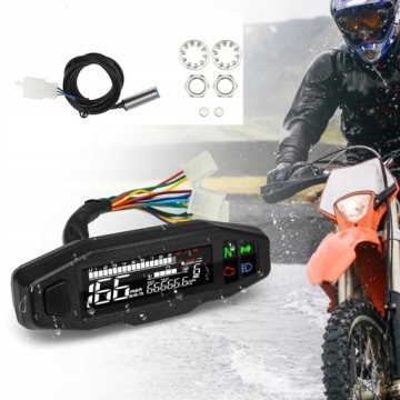 МОТОЦИКЛЕТНЫЙ СПИДОМЕТР LCD МИНИ
