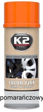 guma w sprayu 400 ml Color Flex K2 pomaranczowa