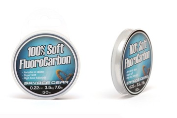 Na Przypony Savage Gear 100% Soft FluoroCarbon 0,30mm 50m 6kg
