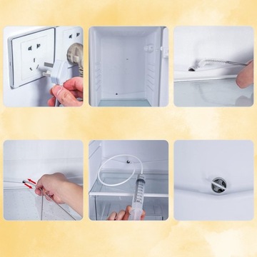 УНИВЕРСАЛЬНЫЙ СЛИВНОЙ НАБОР ДЛЯ ЧИСТКИ ХОЛОДИЛЬНИКА 5 ​​В 1, БОЛЬШОЙ ШПРИЦОВЫЙ ШЛАНГ