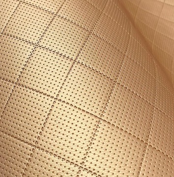 Ткань Gold GTS для обшивки потолка. Материал эко-кожи.